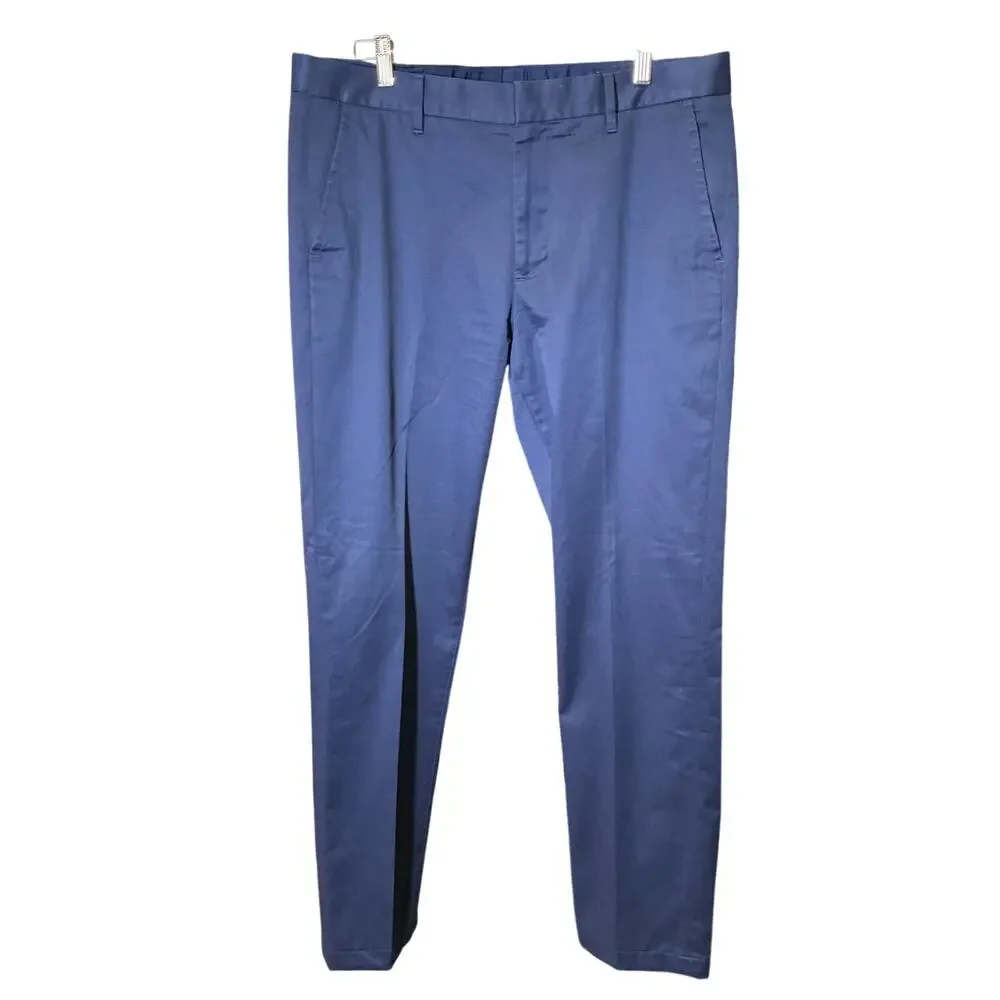 Bonobos Blue Monday Straight Pants Size 34/34 Casual Work